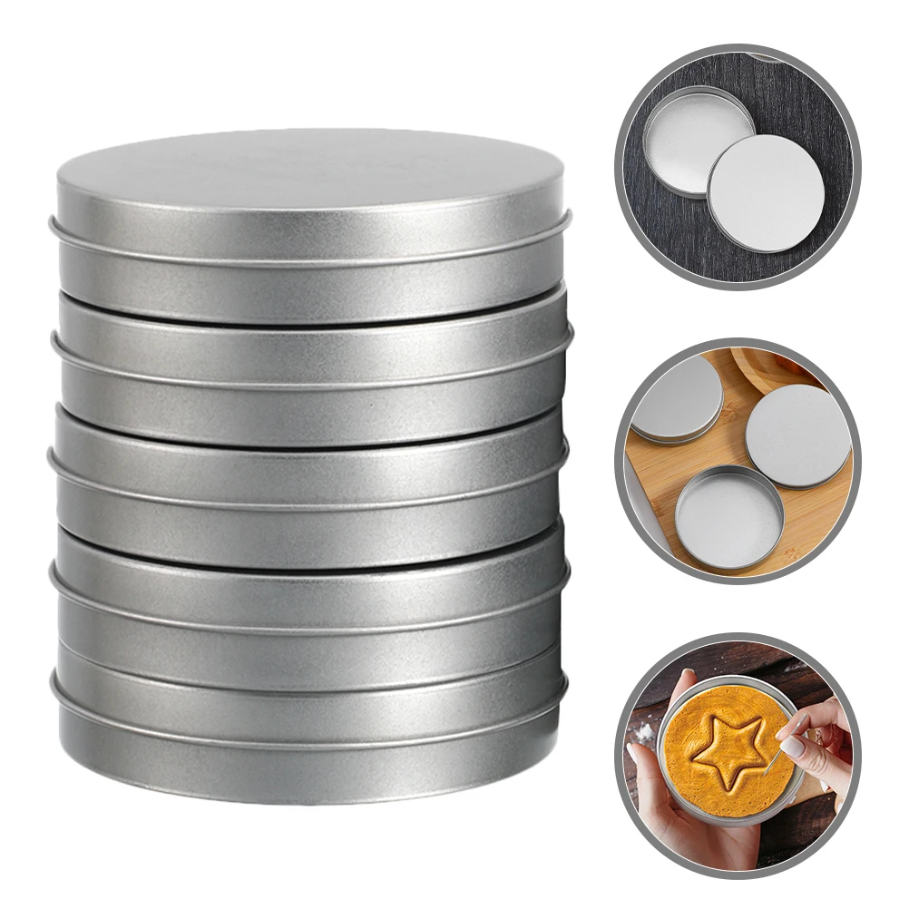 

8pcs Iron Candy Storage Boxes Fresh Keeping Sealed Portable Cookie Snack Container Sturdy Tin Sugar Holders Biscuit