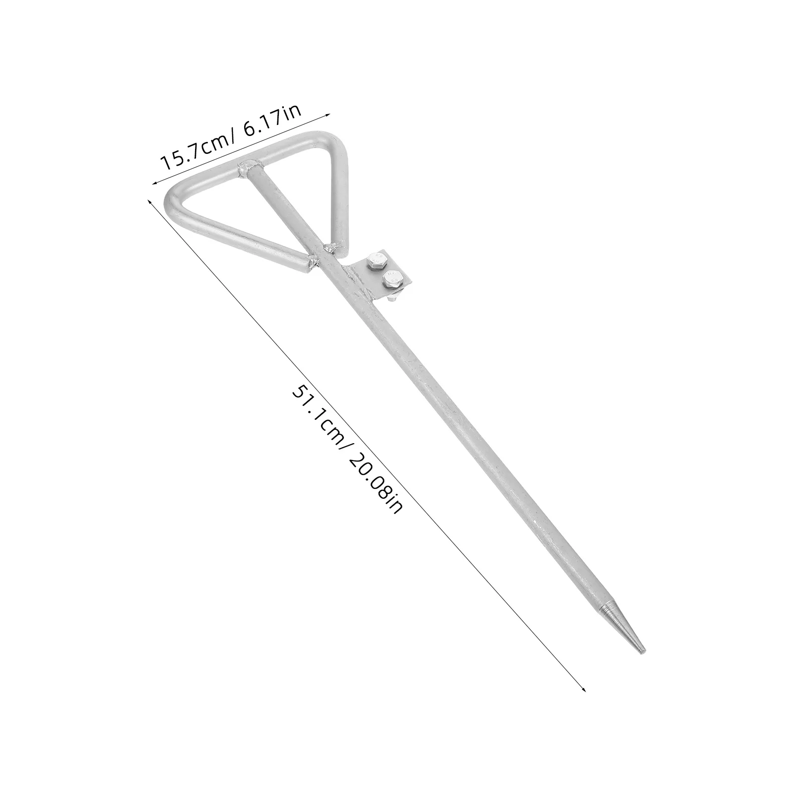 Galvanized Grounding Rod Stable Outdoor Home Use Iron Ground Post Pin Electrical Ground Rod Safety Earthing Grounding Pin