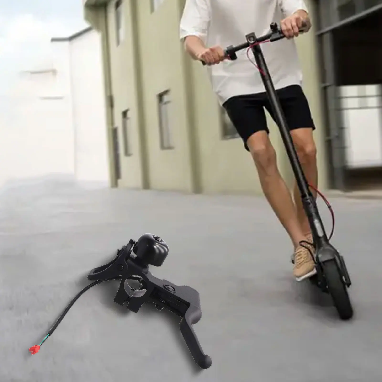 

Replacement And Repair Brake Handle Brake Handle With Bell Line Length 195mm Plastic Construction For Xiaomi Lite