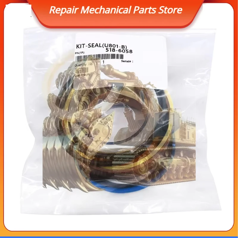 

Комплект уплотнений цилиндра экскаватора-погрузчика Cat, стандартный размер 501-6695 501-6706 518-6058, комплект уплотнений гидравлического цилиндра