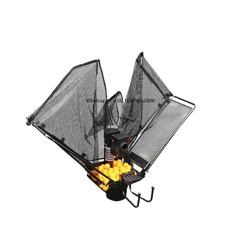 P6 كرة تنس الطاولة المحمولة رمي روبوت أوتوماتيكي للتدريب على المنافسة الداخلية