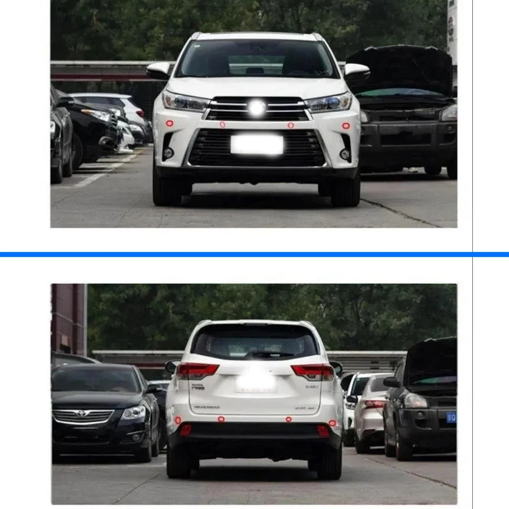 for Toyota Highlander Kluger XU50 2014-2019 Reverse Radar Precision Detection & Easy Install OEM Fit Parking Sensor System