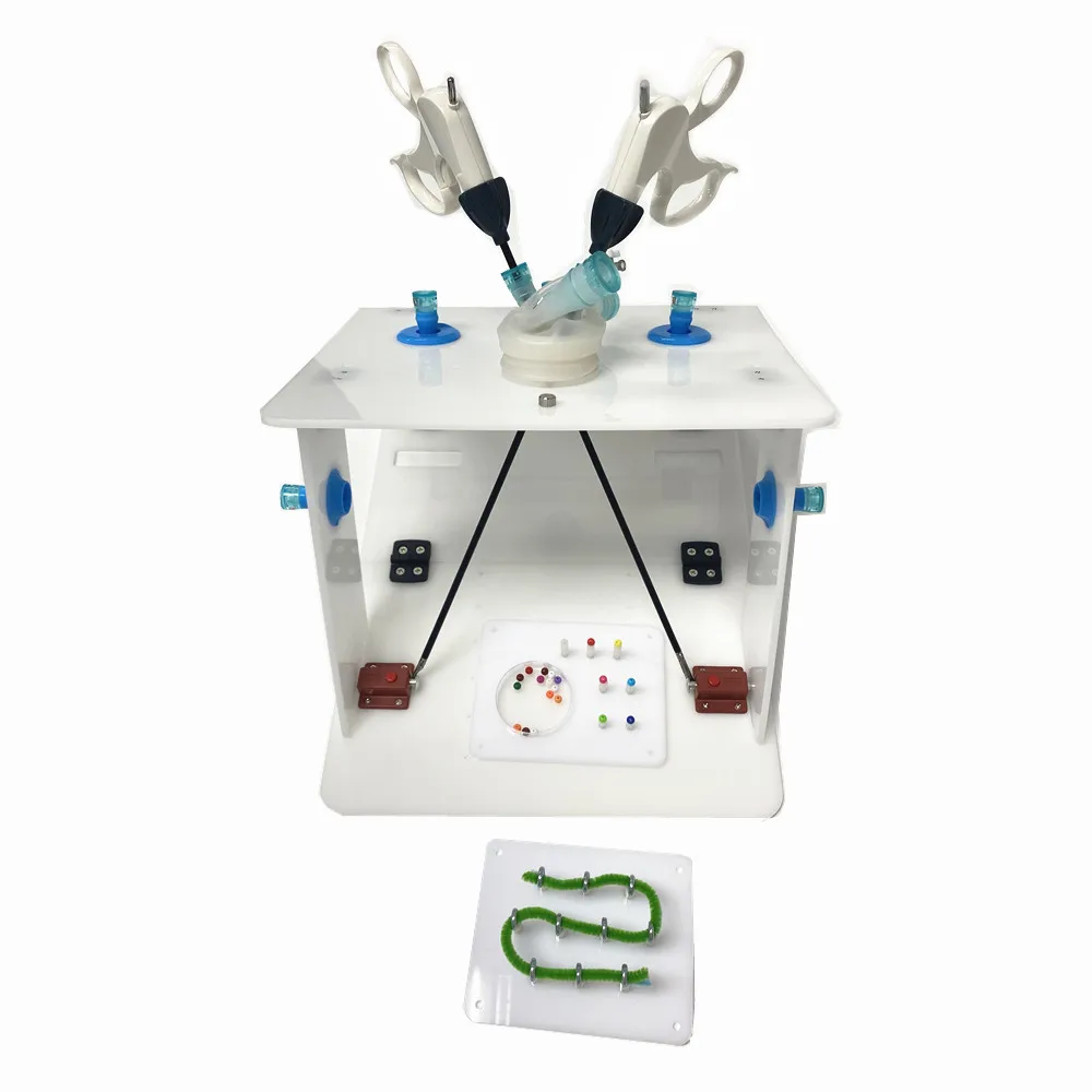 Caja simulador para entrenamiento regular MIS Endotrainer con instrucción de instrumentos