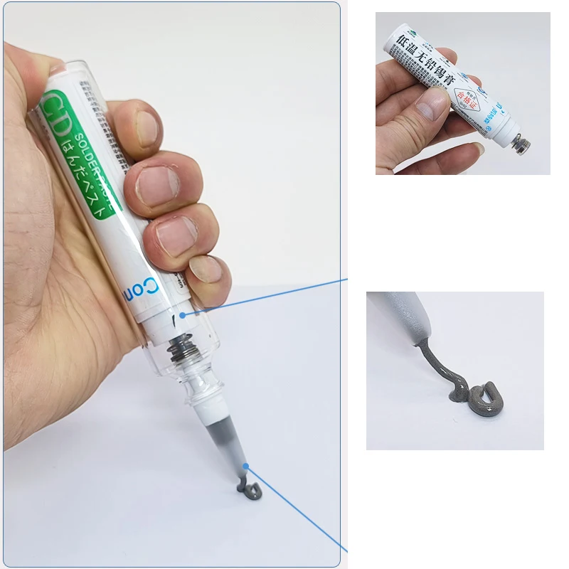 Medium Temperature Solder Paste 183°C Flux Soldering Cream For IC PCB CPU LED BGA SMT Reballing Rework Solder Paste Tin Cream