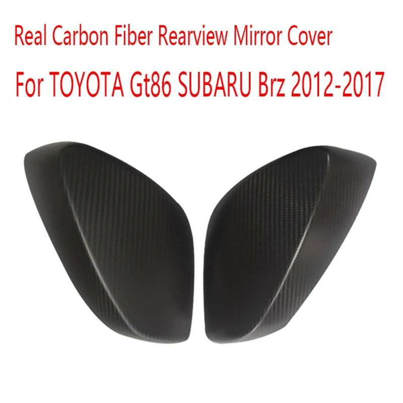 

Car Real Carbon Fiber Rearview Mirror Cover For Toyota Gt86 Subaru Brz 2012-2017 Side Mirror Cover