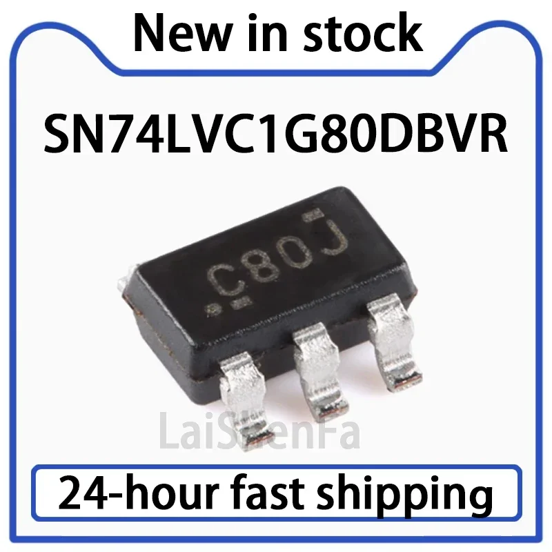 10-20PCS SN74LVC1G80DBVR SOT-23-5 Single Channel Positive Edge Triggered D-type Trigger Stock