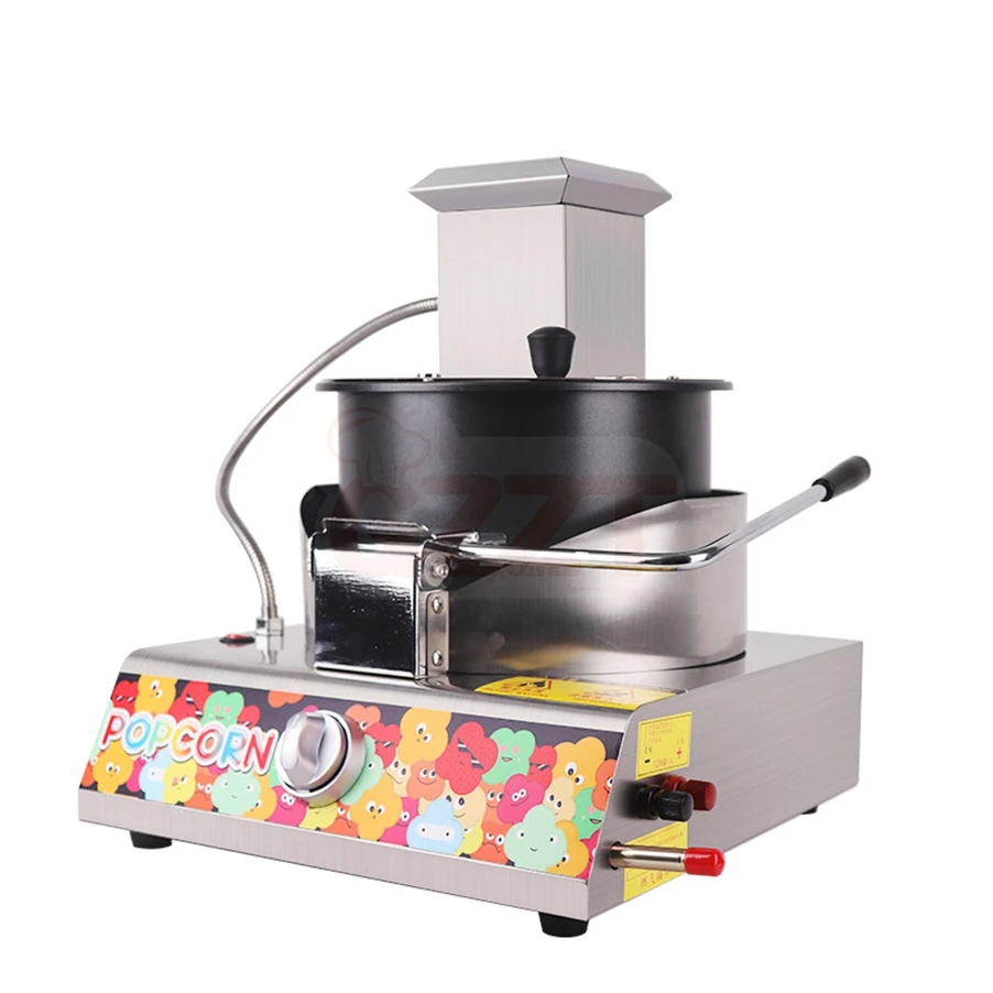 Небольшая настольная промышленная газовая коммерческая машина для попкорна с карамельными шариками для продажи, популярный чайник, кукурузная попкорн, газовая машина для попкорна