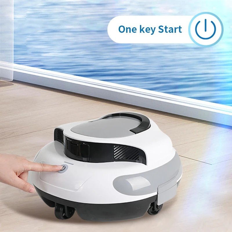 Automatic Pool Cleaner Smart Cordless Robot Piscina Limpiafondos With Self Parking Function Underwater Pool Cleaning Machine