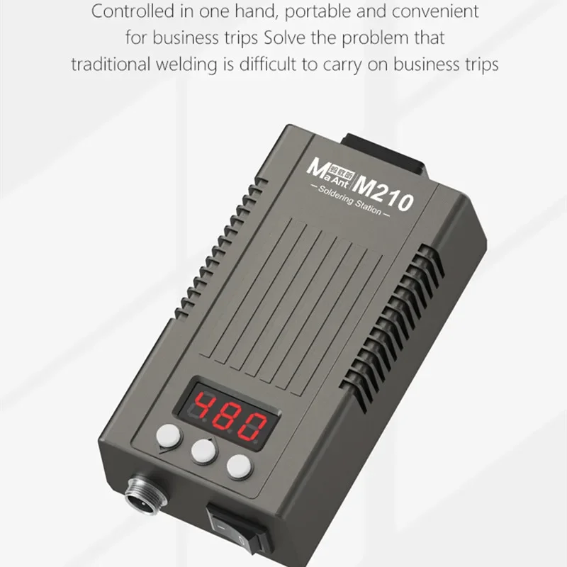 MaAnt M210 납땜 스테이션 LED 디지털 디스플레이 휴대 전화 수리 자동 수면 빠른 가열 PCB 용접 재 작업 스테이션