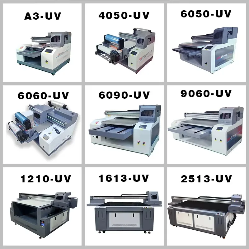 Customized Factory Price Small UV Inkjet Flatbed Printer XP600 Print Head For PVC Card 60x50mm Tube Automatic 2400DPI 3-Year War