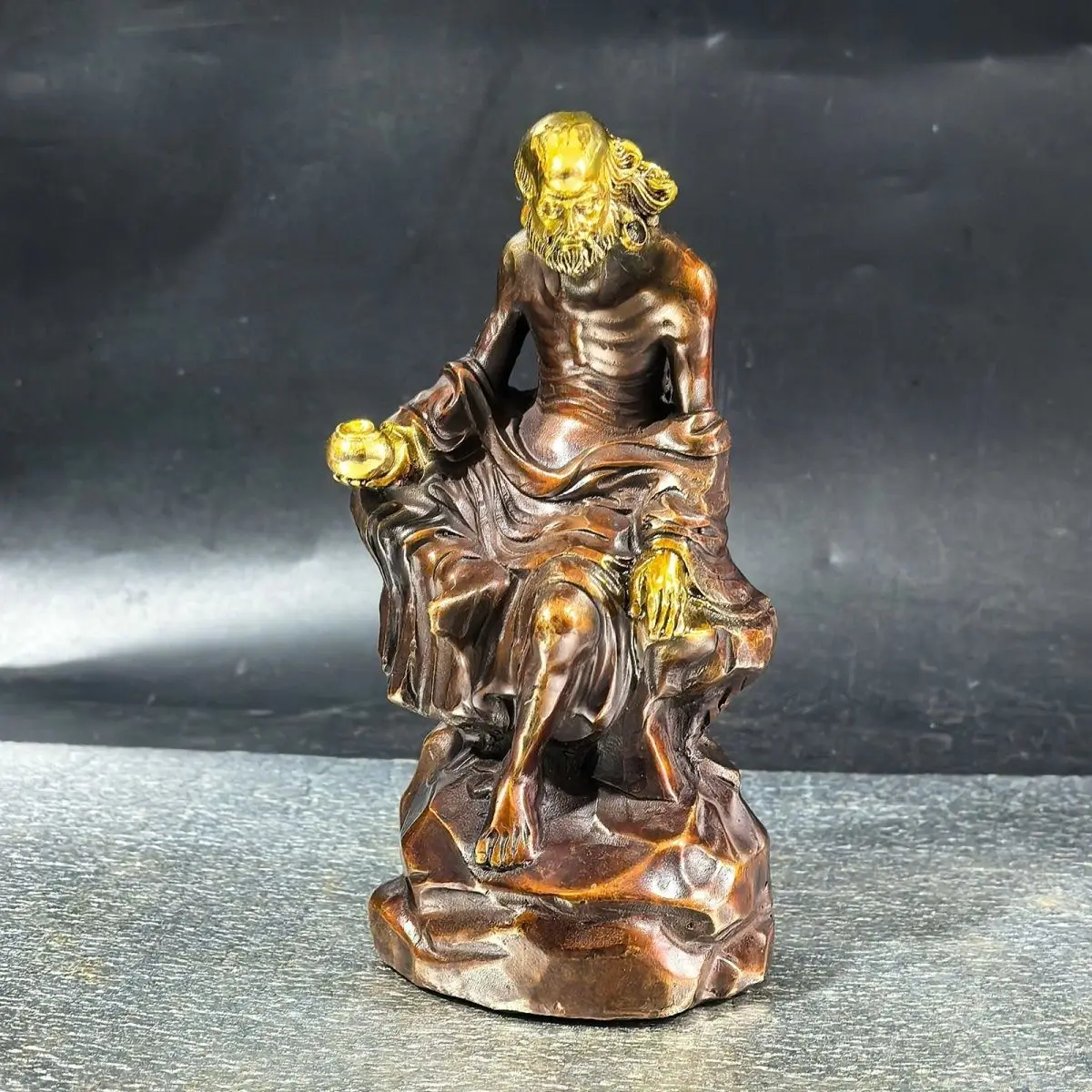 New Dharma Seated Statue Bronze Statue Shaolin Patriarch Home Furnishing Desk Desk Ornament