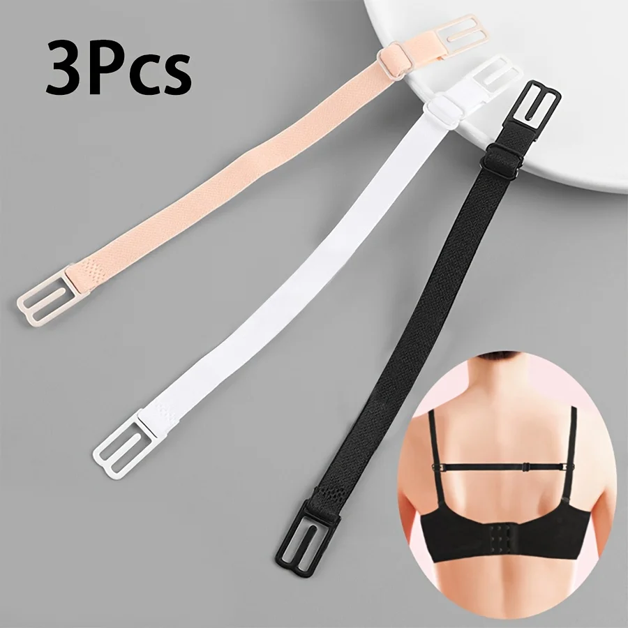 3 PCS Underwear Shoulder Adjustable Straps Anti Slip Artifact Fixed Buckle Bra Anti Slip Strap Underwear Bra Anti Slip