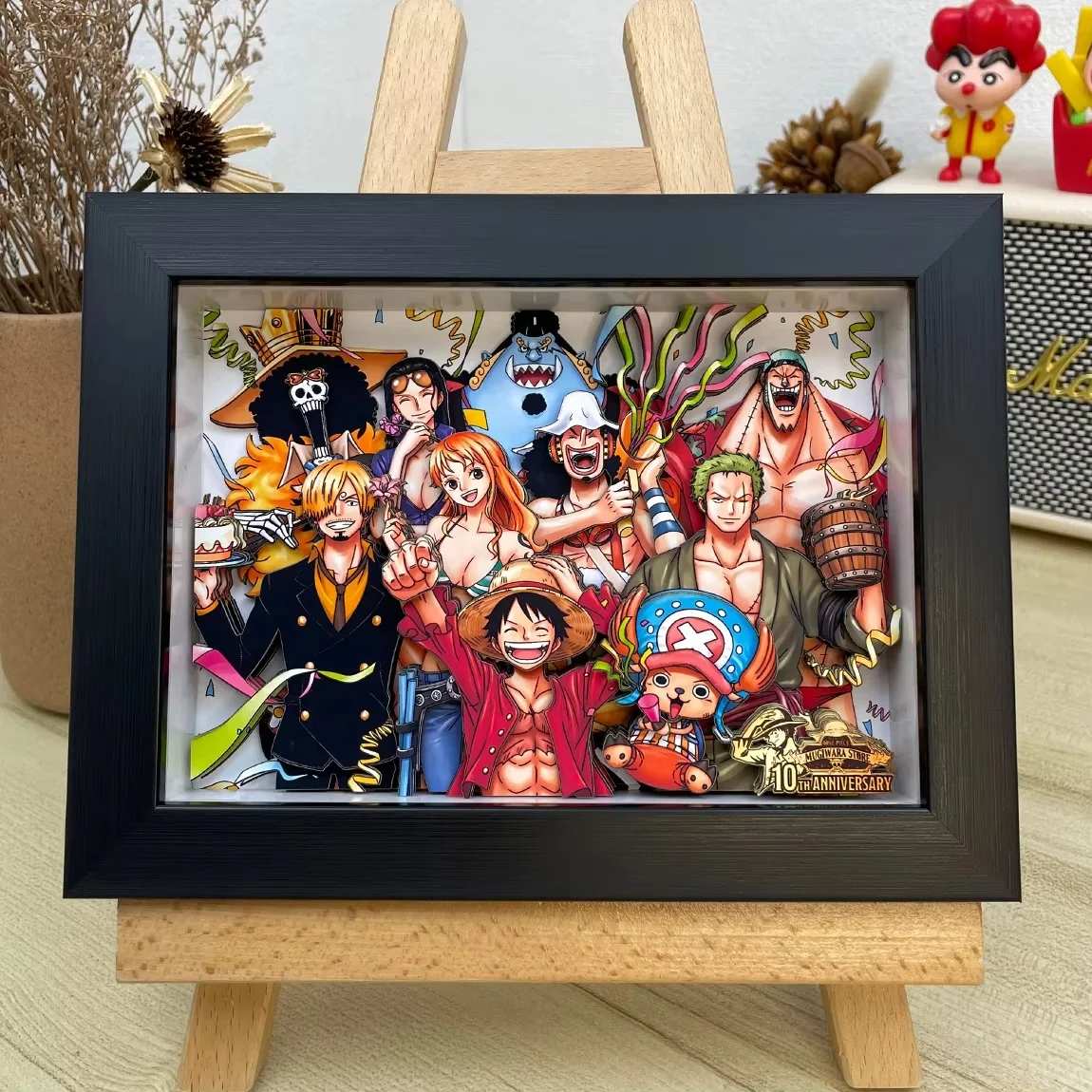 

Hot One Piece 3d Art Painting Wano Country Luffy Nami Zoro Chopper Cartoon Figure Collect Picture Ornaments Bedroom Decor Gifts