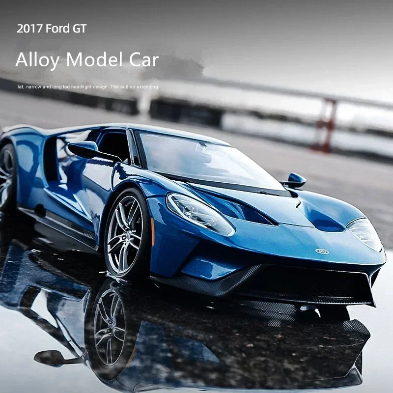 MaKeda1:36 Ford GT Sports car pull back models Diecasts Metal toy car model high simulation door collection gift for children