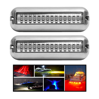 1/2Pcs Underwater Lights For Boats LED Boat Running Light Marine Navigation Light Waterproof Yacht Lamp Blue White Red Green