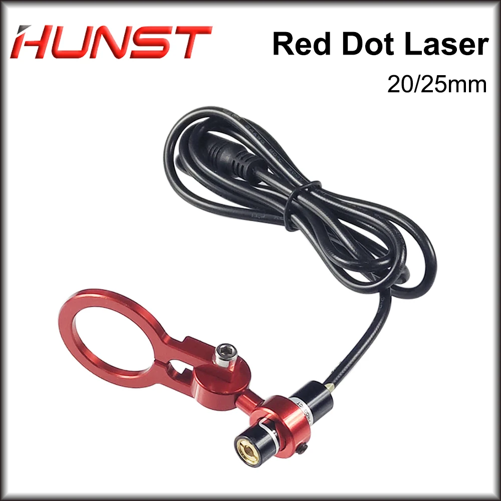 Hunst Red Dot Set pozycjonowanie moduł diody grawer laserowy średnica: 20/25mm DC 5V dla majsterkowiczów głowica laserowa Co2