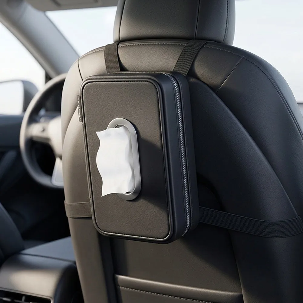 Vehicle Accessories Car Box Sun Visor Organizer Adjustable Straps Comfortable Touch Compact Storage Solution Vehicle