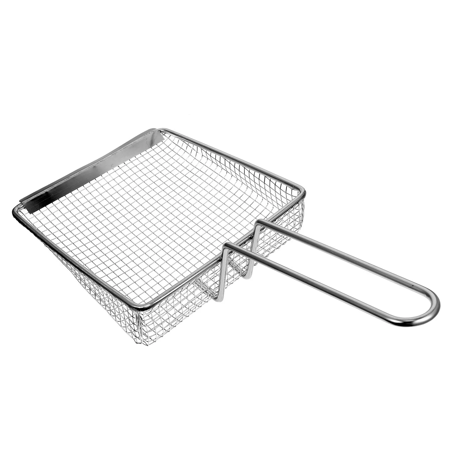

Mesh Screen Frying Basket Stainless Steel Practical Kitchen Strainer for Deep Frying French Fries Food Fried Basket