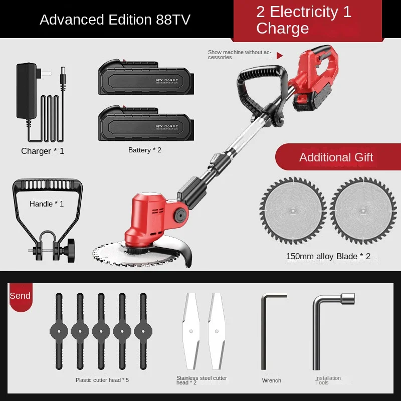 Rasaerba Elettrico Desbrozadora Batería Debroussailleuse À Batterie Coupe Bordure Sans Fils À Batterie 
