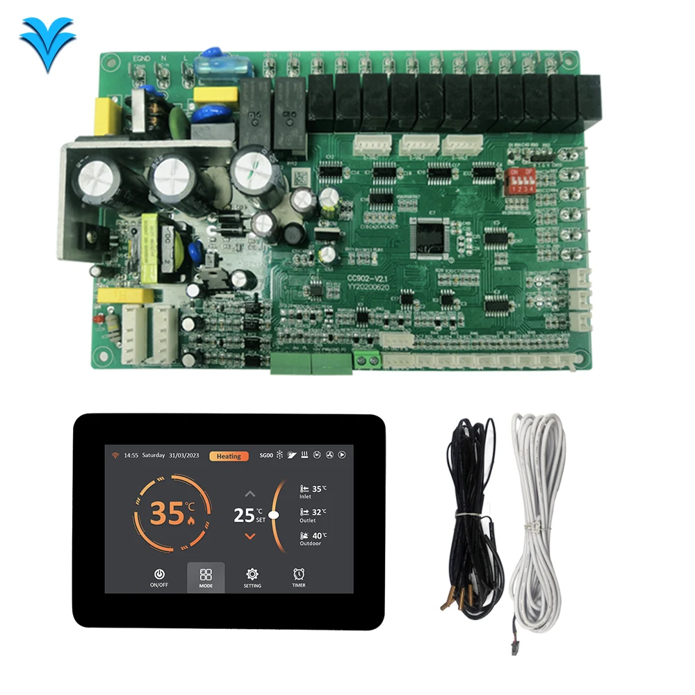 

WiFi Tuya Water Heater Heating Inverter Heat Pump Controller PCBA