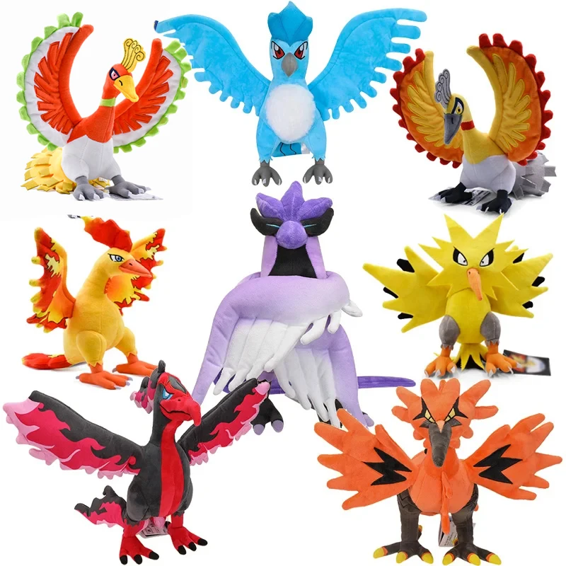 

Anime Galarian Zapdos Moltres Articuno Ho-Oh Plush Stuffed Doll Plush Toys Children Soft Pp Coton Kids Birhday Christmas