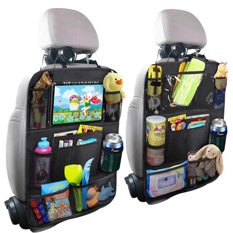 

1PC Car Back Seat Organizer Kids Car Backseat Cover Protector with Touch Screen Tablet Holder Kick Mats with Pocket for Toys