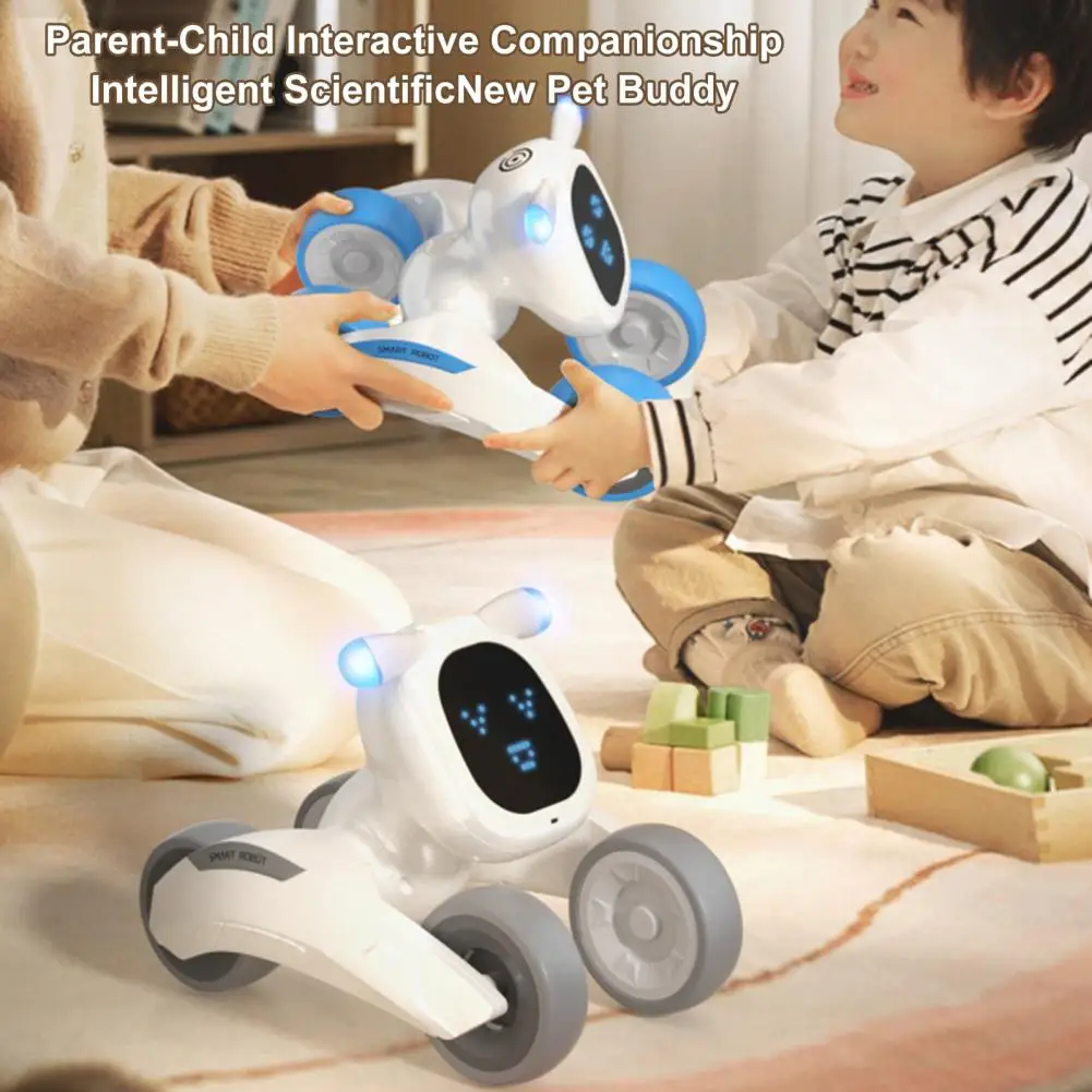 2.4GHz 지능형 원격 제어 로봇 개 전자 스턴트 음성 상호작용 터치 센서 음악 춤 노래 어린이 장난감