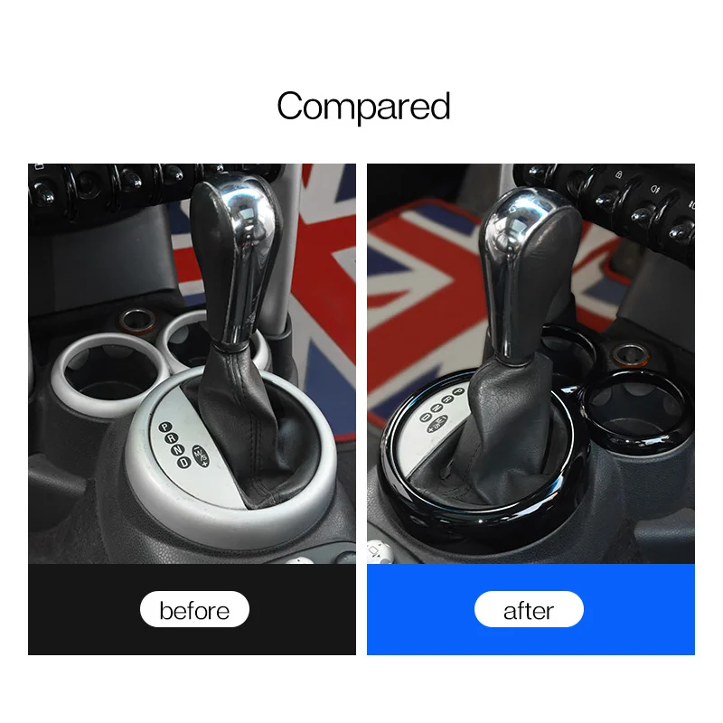 for Mini Cooper R50 R52 R53 2001 2002 2003 2004 2005 2006 2007 2008 Car Cup Holder Ring Trim Interior Accessories Decoration