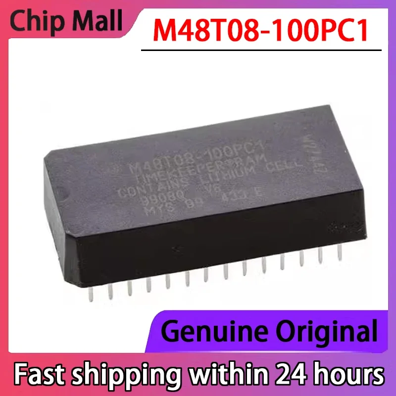 

1PCS New Original M48T08-100PC1 Real-time Clock IC M48T08-100PCI Inline Chip