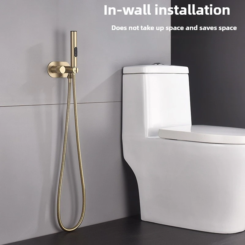 

3 Function Hand-held Pressurized Nozzle Toilet Spray Gun Toilet Significant Other Set Hot and Cold Brass Woman Washer