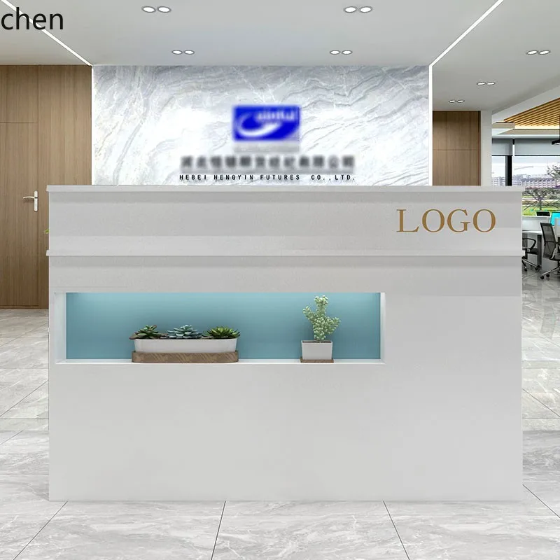 HXL Simple Cashier Counter Clothing Barber Shop Bar Counter Supermarket Reception Desk