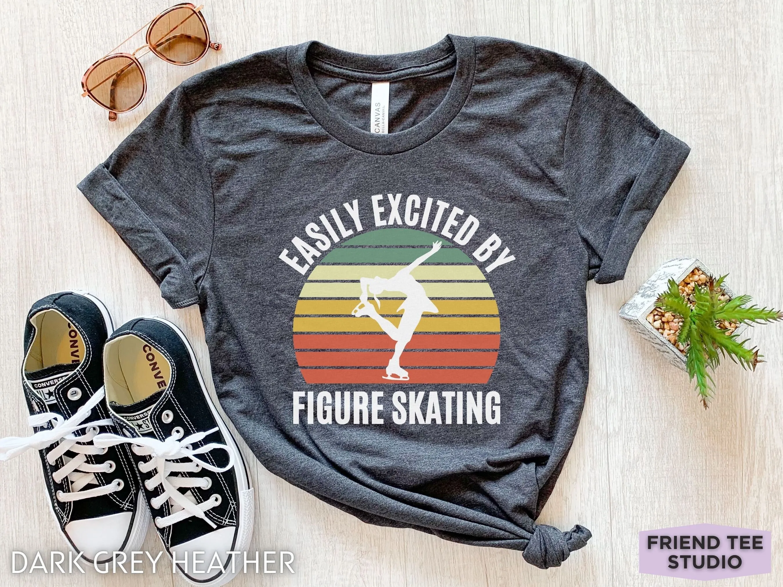 تي شيرت التزلج على الجليد مضحك s Skater Girls Ice Womens
