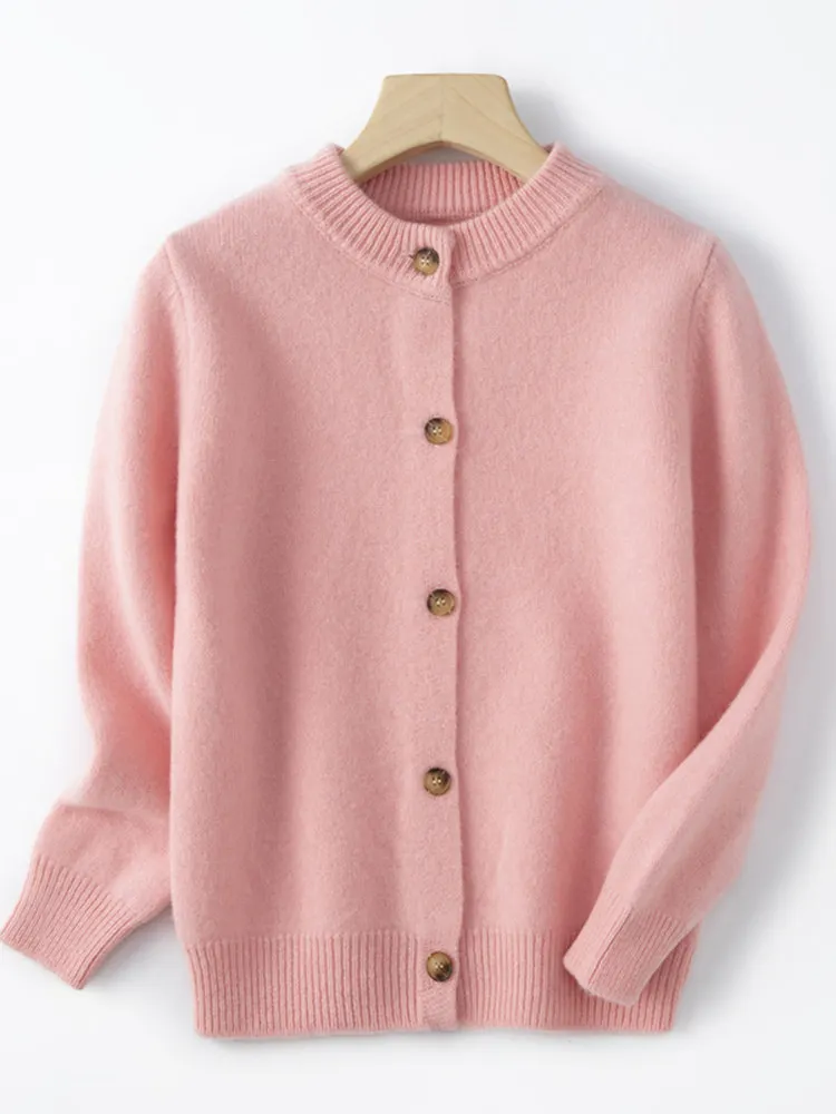 Boys Girls Cardigan Newborn Toddler Autumn Winter Knit Cardigan Solid Color Thickened Warm Hooded Pocket High Neck Kids