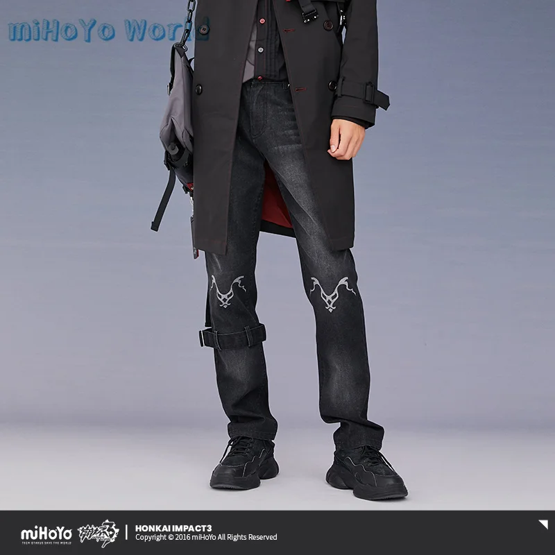 MiHoYo Official Honkai Impact 3 Seele Vollerei Doujin Jeans Starchasm Nyx Collection Theme Blouse Unisex Black Pants Xmas Gifts