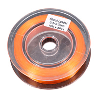 15m Fishing Fly Nylon Line Buffer Front Wire Sinking Shock Leader Line Variable Diameter Buffering Leading Fly Line Fishing Line