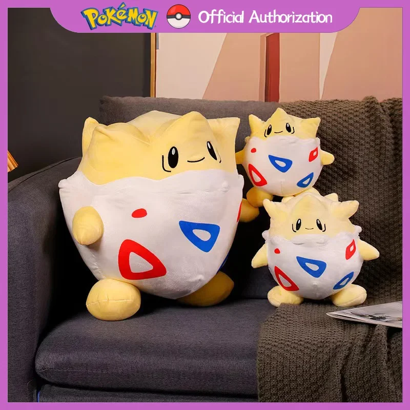 Jouet en peluche Pokemon Togepi, collection de beurre en peluche de dessin animé mignon, jouets d'anime Kawaii, cadeau d'anniversaire, souvenir, 20cm-40cm