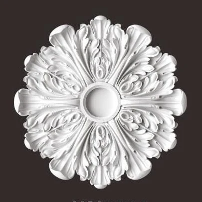 PU Decorative Ceiling Rose Chandelier Ceiling Plate Rosette Pendant Light Base Ornament Polyurethane Medallion Applique Moulding