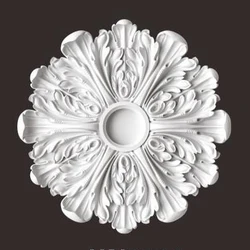 PU Decorative Ceiling Rose Chandelier Ceiling Plate Rosette Pendant Light Base Ornament Polyurethane Medallion Applique Moulding