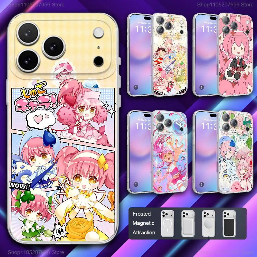 

S-Shugo Comics C-Chara For iPhone 11,12,15,14,13,17,16,Pro,Plus,E,Max,Air,Mini Magnetic Frosted Cover Phone Case