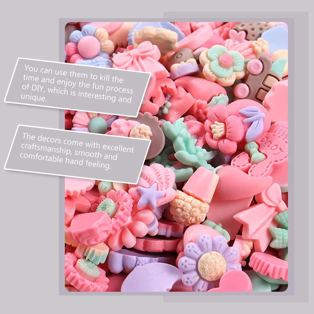 50 stücke Telefon Fall Diy Ornament Harz Dekor Zubehör Kleine Handwerk Diy Prop Kopfschmuck Dekoration Handwerk Machen Liefert Schmuck