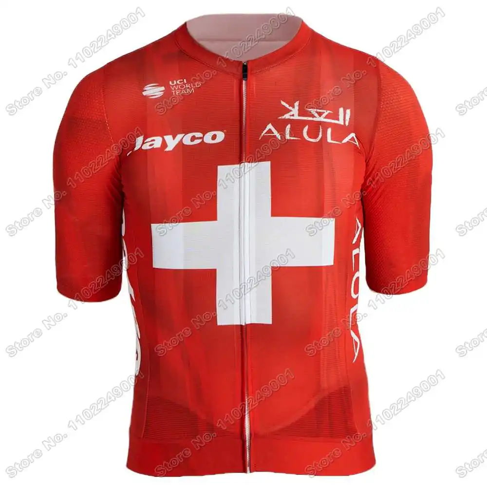 2025 Jayco AlUla Cycling Jersey Set Swiss Australia Netherlands