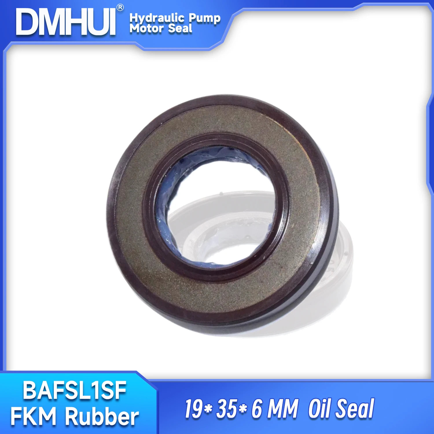 DMHUI Rotary Shaft Sealing Ring 19x35x6mm - BAFSL1SF Type FKM Rubber High Pressure Skeleton Oil Seal Factory Direct Sale