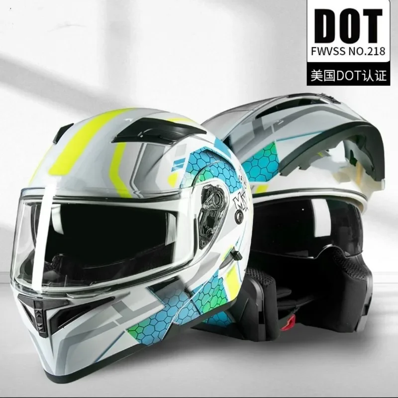 การรับรอง 3C Barefaced Double Male Locomotive Helmet หมวกกันน็อครถจักรยานยนต์ Four Seasons Bluetooth Machine Capacete Cascos