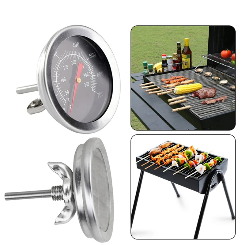 Oven Thermometer Stainless Steel Bimetal Thermometer 350℃ Thermometer BBQ Pizza BBQ Tools