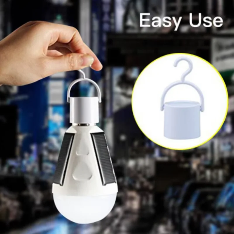 LED Solar Power Bulb Protable LED Solar Lights Rechargeable Lampada LED Waterproof Outdoor Camps Tent Garden Lights Dropshipping