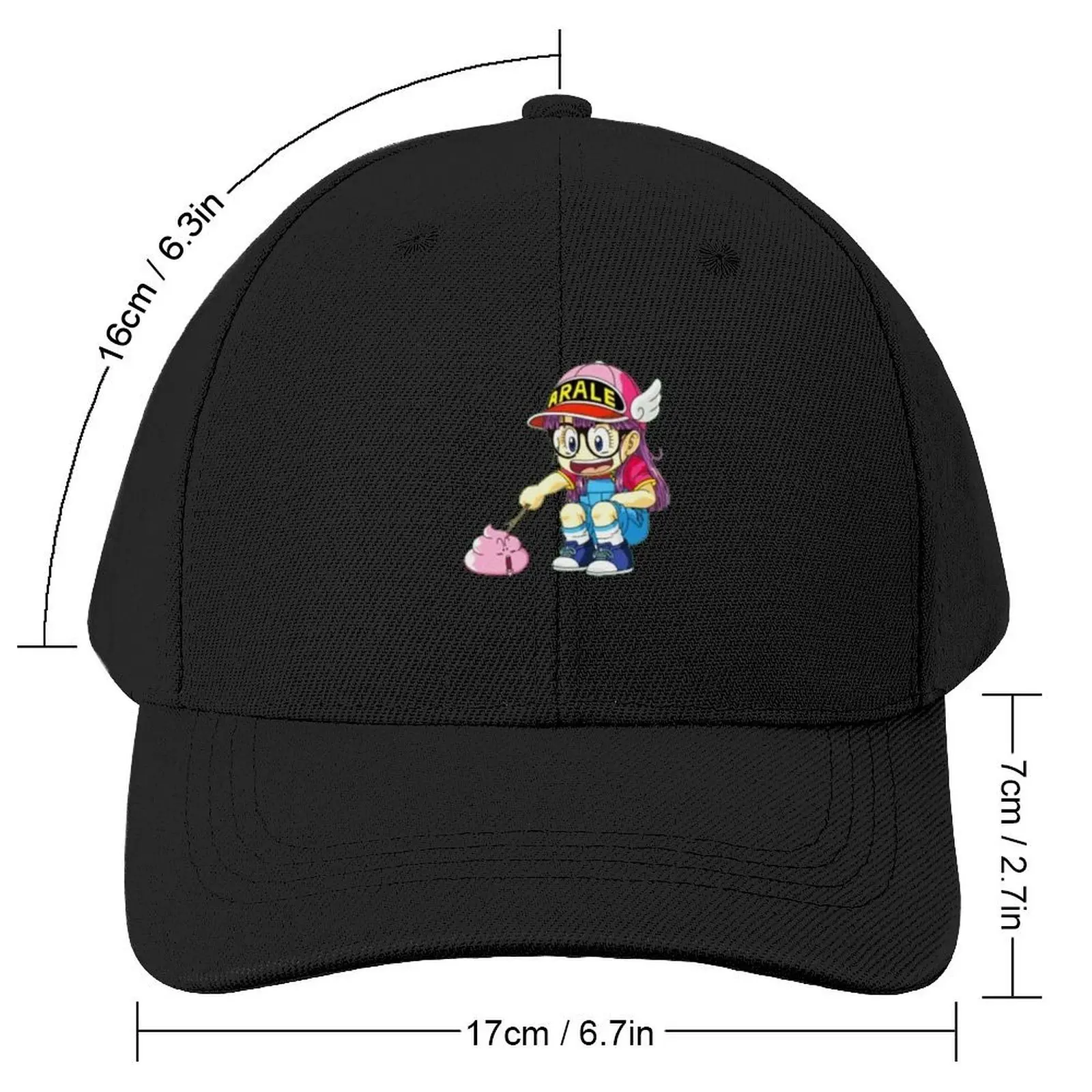 Arale Poking Poop [Dr Slump Arale] Baseball Cap tea Hat summer hat Icon Anime Men's Caps Women's