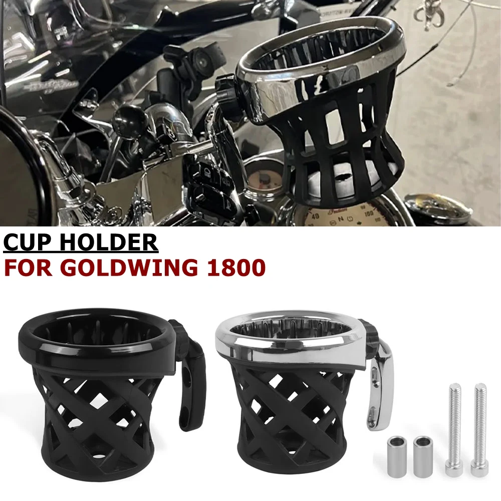For Honda Goldwing GL Gold Wing 1800 GL1800 2001-2023 Motorcycle Handlebar Bottle Cup Holder Passenger Drink Cup Bracket