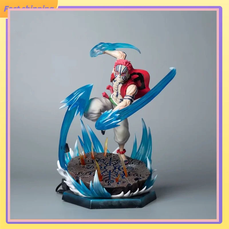 ​ 2025 Demon Slayer Kimetsu No Yaib Akaza Upper Moon Three Battle Pose 26 см Аниме Фигурка Статуя Украшение рабочего стола Подарок ​