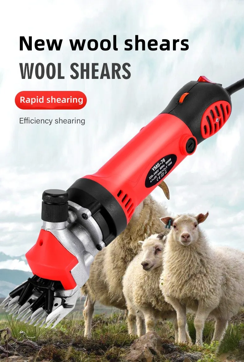 Automatic Sheep Wool Scissors Electric Goat Hair Trimmer Cutting Adjustable Speed Veterinary Hair Cut Machines