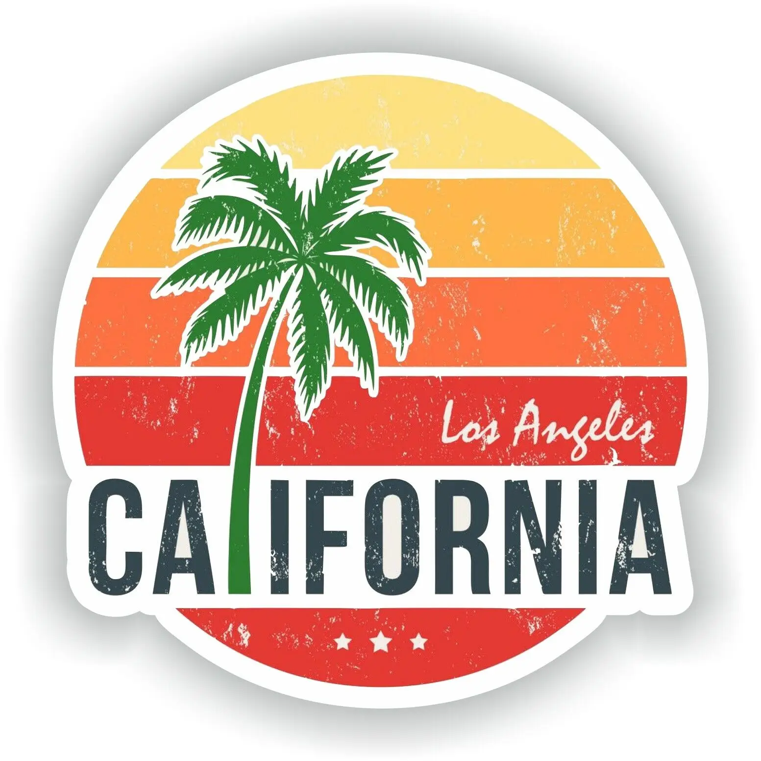 California Los Angeles Stamp Seal Sticker Decal Car Truck Laptop Tablet Fridge Decals Stickers